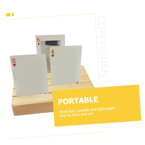 Toddmomy Spielkartenhalter aus Holz Stabiles Kartenablage Tablett mit Fächern Organizer für Kartenspiele Wie Canasta Bridge Poker Geeignet für Erwachsene und Senioren Toddmomy Spielkartenhalter aus Holz Stabiles Kartenablage Tablett mit Fächern Organizer für Kartenspiele Wie Canasta Bridge Poker Geeignet für Erwachsene und Senioren von Toddmomy