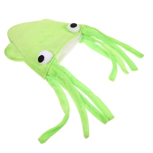 Toddmomy Squid Hat aus Samt Lustige Kopfbedeckung für Partys Karneval und Cosplay Leichte und Bequeme Verkleidung für Halloween und Feierlichkeiten von Toddmomy