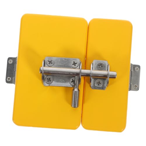 Toddmomy Steckschloss Lernspielzeug aus Holz Montessori Busy Board für Kleinkinder Fördert Hand Auge Koordination Logisches Kreatives Sicher Poliert Langlebig Gelb von Toddmomy