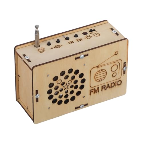Toddmomy Stem Kinderbaukasten Fm Radio Modell Bausatz DIY Wissenschaftsspielzeug für Jungen Mädchen Einfache Montage Lehrreiches Experiment Kreatives Lernspielzeug für Geburtstage von Toddmomy
