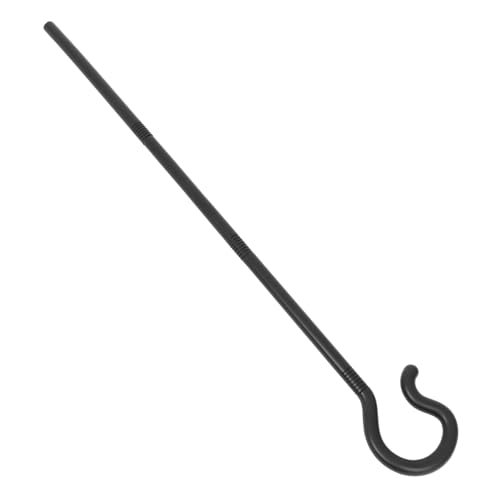 Toddmomy Stock Rohrverzierung Tanzrohrkrücke Rohrstütze Bühnenzubehör Jazz-deko-Requisite Party-Cosplay-krücke Halloween Liefert Cosplay -Requisite Personal-kostüm-Requisite Black Plastik von Toddmomy