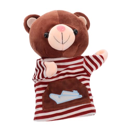 Toddmomy Stofftier-handpuppe Handpuppe Plüschtiere Handpuppenspielzeug Plüschhandpuppenspielzeug Zum Geschichtenerzählen Traditionelle Schattenhandpuppe Light Brown von Toddmomy
