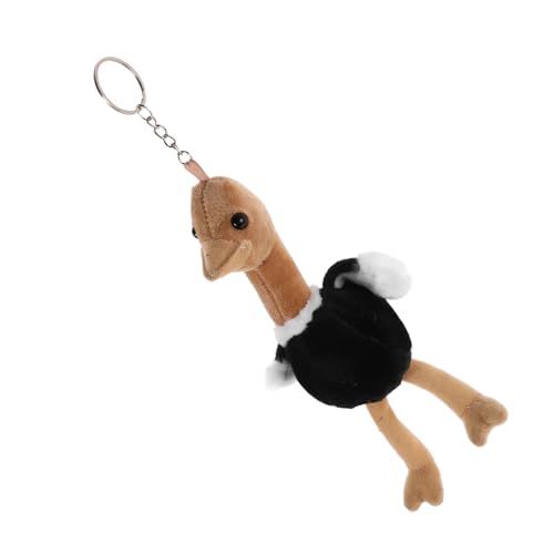 Toddmomy Straußenspielzeug Rucksack zubehör plüsch schlüsselanhänger lustiger schlüsselanhänger süßer Plüsch-Schlüsselanhänger süßer Tieranhänger Kawaii Keychains Taschenanhänger Baumwolle von Toddmomy