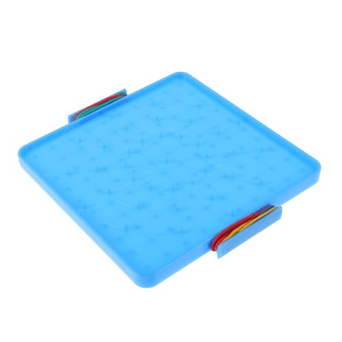 Toddmomy Studenten-Pinnwand Mathe-Spiele Kindermathematik lernt Whiteboard Zubehör für Steckbrett-Organizer Koordinatenachsen-Whiteboard weißes Steckbrett Pegboard-Kit Geobrett Plastik Blue von Toddmomy