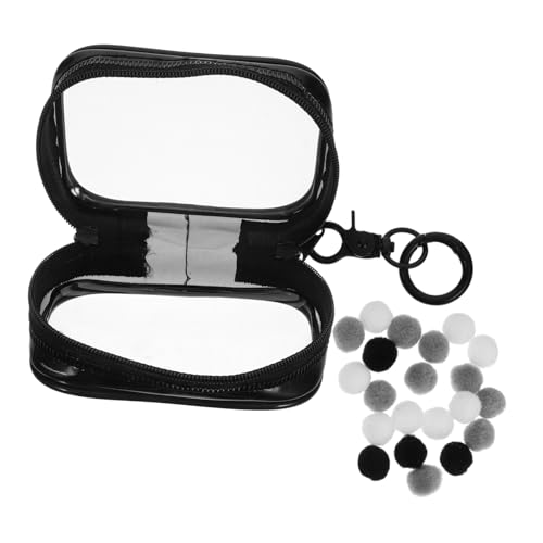 Toddmomy Tasche Mini Puppen Organizer Mini Actionfiguren Taschen Sammlerstücke Klare Puppen Vitrine Tasche Klare Figuren Vitrine Sammlerstücke Vitrine Blind Bag Schlüsselanhänger Schwarzes von Toddmomy