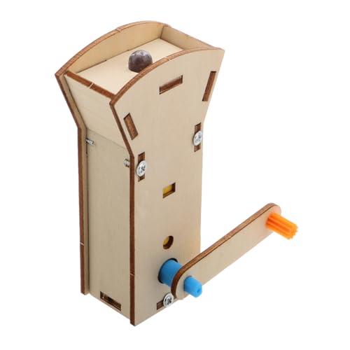 Toddmomy Taschenlampe Handgekurbelte Campingleuchte Kleines Tragbares Licht Campinglicht Beige Hölzern von Toddmomy