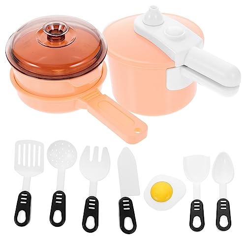 Toddmomy Teiliges Kinderküche Simulierte Kochutensilien aus Robustem Kindersicherem Material Farblich Sortiert für Rollenspiele und Spielerisches Kochen für Jungen und Zufällige Farbe von Toddmomy