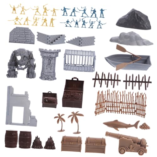 Toddmomy Teiliges Piraten Militärspielzeug Kleine Actionfiguren für Rollenspiele Robustes Sicheres Material Kompakte für Geburtstagsgeschenke und Schreibtischdekoration von Toddmomy