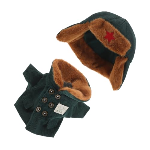 Toddmomy Teiliges Puppen-Armee-Outfit mit Warmem Wintermantel und Mütze Grüne Militäruniform Puppe Kleidung für Kreatives Verkleiden Pädagogisches und Sammeln Toddmomy Teiliges Puppen-Armee-Outfit mit Warmem Wintermantel und Mütze Grüne Militäruniform Puppe Kleidung für Kreatives Verkleiden Pädagogisches und Sammeln von Toddmomy
