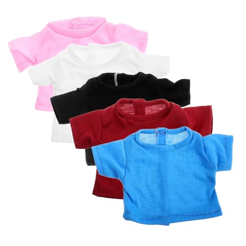 Toddmomy Teiliges Puppen T Shirt Kurzarm Buntes DIY Spielzeugkleidungs Kit für Puppen Kreative Mix Match Outfits Modisch und Vielseitig von Toddmomy