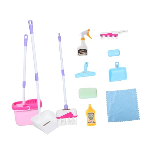 Toddmomy Teiliges Putzset mit Besen Kehrschaufel Bürste und Schwamm Realistisches für Jungen und Mädchen Hand Auge Koordination und Fantasievollen Rollenspielen Toddmomy Teiliges Putzset mit Besen Kehrschaufel Bürste und Schwamm Realistisches für Jungen und Mädchen Hand Auge Koordination und Fantasievollen Rollenspielen von Toddmomy