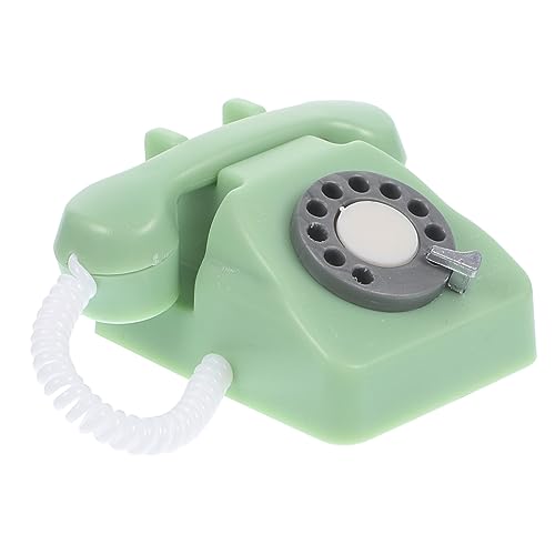 Toddmomy Telefon Figur Mini-Telefon- 1 Puppenhaus-Telefon im Maßstab 12 Miniatur-Vintage-Telefon Miniatur-Retro-Telefonmodell Puppenhaus-Vintage-Telefon Light Green Toddmomy Telefon Figur Mini-Telefon- 1 Puppenhaus-Telefon im Maßstab 12 Miniatur-Vintage-Telefon Miniatur-Retro-Telefonmodell Puppenhaus-Vintage-Telefon Light Green von Toddmomy