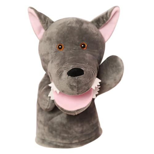 Toddmomy Tierische Plüsch Handpuppe für Interaktive Wolf Handpuppe aus Sicherem Material zum Geschichtenerzählen und Fördert Kreativität und Fantasie von Toddmomy