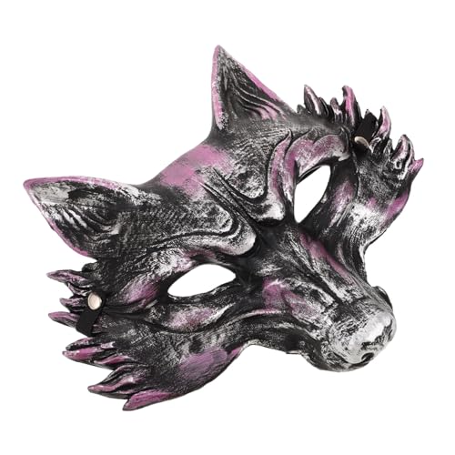 Toddmomy Tiermaske Fuchs PU Leicht Halloween Kostüm Masquerade Party Fasching Karneval für Herren Damen von Toddmomy