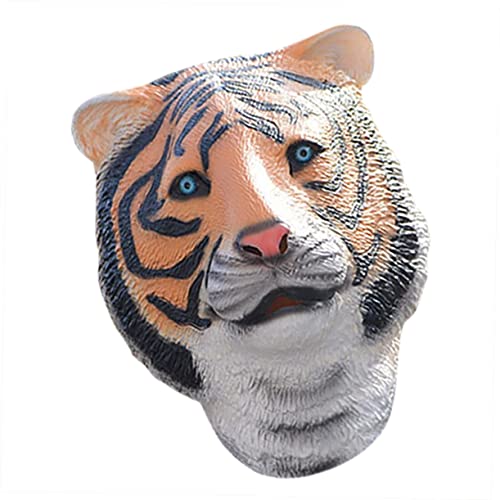 Toddmomy Tiger Kopfbedeckung aus Realistische Tiermaske für Kostümpartys Karneval und Theateraufführungen Atmungsaktiv Komfortabel für Erwachsene von Toddmomy