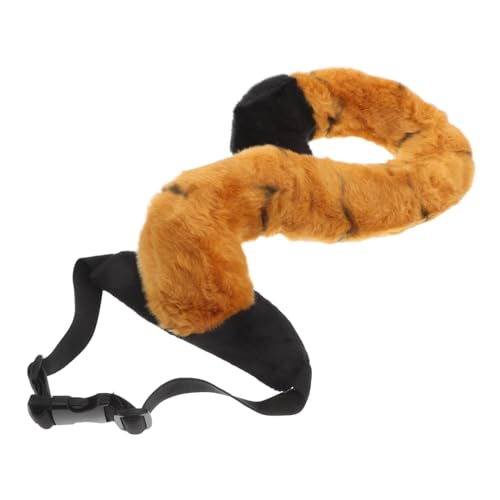 Toddmomy Tiger Tail Kostüm Accessoire Kostüm Kostüm Tier Cosplay Fluffy Tiger Tail Für Halloween -Partys Und Bühnenaufführungen von Toddmomy