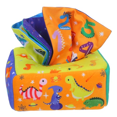 Toddmomy Tissue Box Toy Dinosaur Design Montessori Sensory für Kleinkinder Lernspielzeug zur Farberkennung Hand Auge koordination Sicher und Hautfreundlich Interaktives Eltern Junge Toddmomy Tissue Box Toy Dinosaur Design Montessori Sensory für Kleinkinder Lernspielzeug zur Farberkennung Hand Auge koordination Sicher und Hautfreundlich Interaktives Eltern Junge von Toddmomy