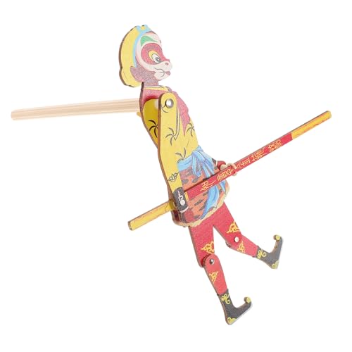 Toddmomy Traditionelle Chinesische Holz Schattenpuppe für Erwachsene Nostalgisches Puppentheater Handgefertigt aus Solidem Holz Kreatives Familienspielzeug Vintage Dekoration von Toddmomy