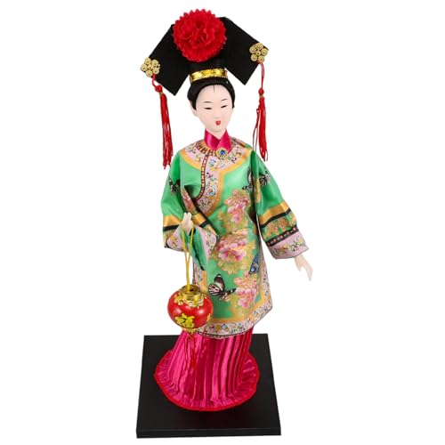 Toddmomy Traditionelle Kleidungpuppen basteln Hanfu-Puppe Handwerk chinesische Puppe Traditionelle Handwerkspuppe sammelbare chinesische Puppe Sammlerpuppenfigur Seidenfigur Polyester Green von Toddmomy