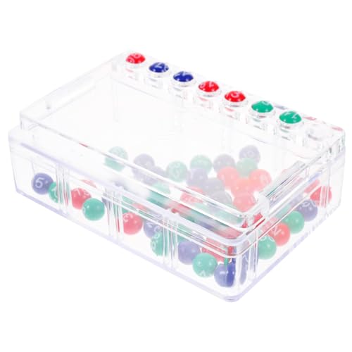 Toddmomy Tragbare Lotteriemaschine Transparent Manuell mit Klar Lesbaren Kugeln Leicht und Kompakt für Partyspiele Bingo und Lustige Gruppenspiele Party requisit für Erwachsene von Toddmomy