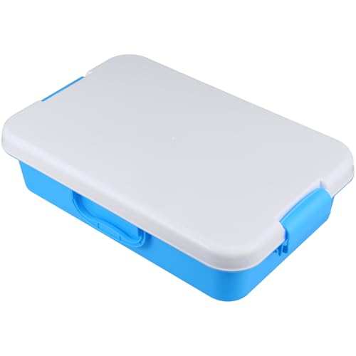 Toddmomy Tragbare Sandkiste Aktivität sensorische Behälter Strandkinder sensorischer Mülleimer Sandkastensand klein groß Kinderspielzeug Sandkasten für Unterhaltung Abs Blue von Toddmomy