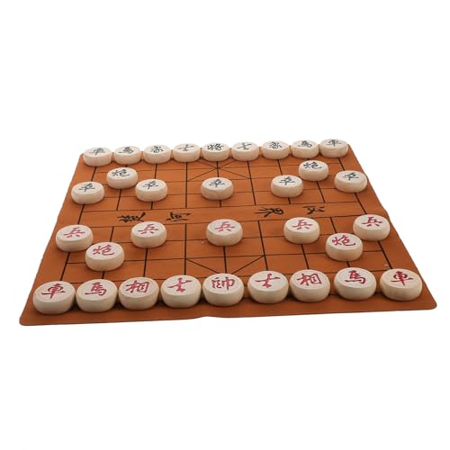 Toddmomy Tragbares Holz Schachspiel mit Faltbarem Brett und Figuren Xiangqi Set für Reisen und Anfänger Kreatives Design für Spaß und Herausforderung Toddmomy Tragbares Holz Schachspiel mit Faltbarem Brett und Figuren Xiangqi Set für Reisen und Anfänger Kreatives Design für Spaß und Herausforderung von Toddmomy