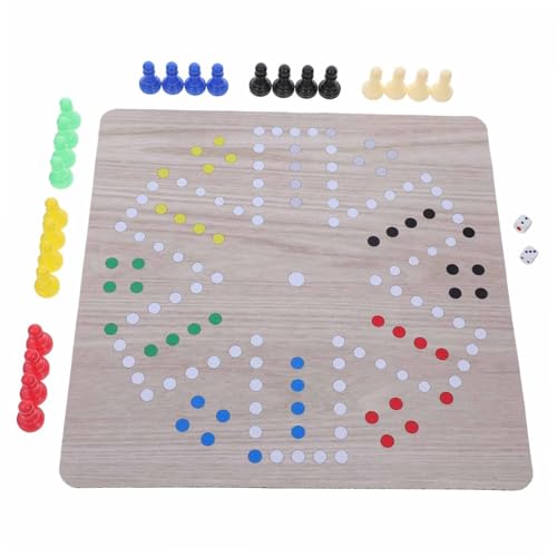 Toddmomy Tragbares Kleines Flugschachspiel Ludo Brettspiel aus Weichem Material für Familienpartys und Reisespaß mit Strategischem Spielspaß und Einfachem Reinigen von Toddmomy