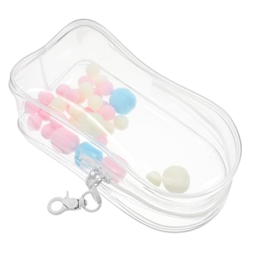 Toddmomy Transparente Figuren Display Tasche aus PVC mit Staubschutz Aufhänge Organizer für Sammlerpuppen und Figuren zur Aufbewahrung und Präsentation von Baumwollpuppen von Toddmomy