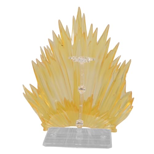 Toddmomy Transparenter Actionfigur Display Halter mit Energetischem Spezialeffekt Detailreiches Anime Modell Zubehör Vielseitig Einsetzbar für Dynamische Figurenpräsentation von Toddmomy