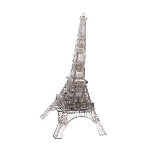 Toddmomy Transparentes Kristall Puzzle Eiffelturm Modell für Erwachsene Geruchsfreies Material Fördert Feinmotorik und Problemlösung Pädagogisches Bauspielzeug von Toddmomy