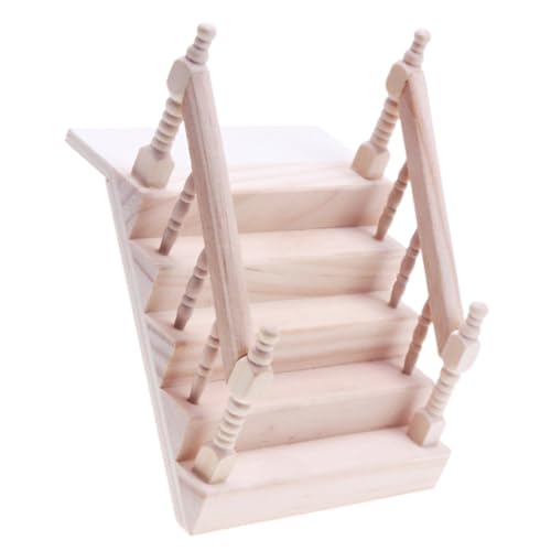 Toddmomy Treppe Für Puppenhaus Holz Handlauf Treppenmodell Für Kreative Dekoration Für Mikroszenen Und Puppenhaus Zubehör Bringt Freude Toddmomy Treppe Für Puppenhaus Holz Handlauf Treppenmodell Für Kreative Dekoration Für Mikroszenen Und Puppenhaus Zubehör Bringt Freude von Toddmomy