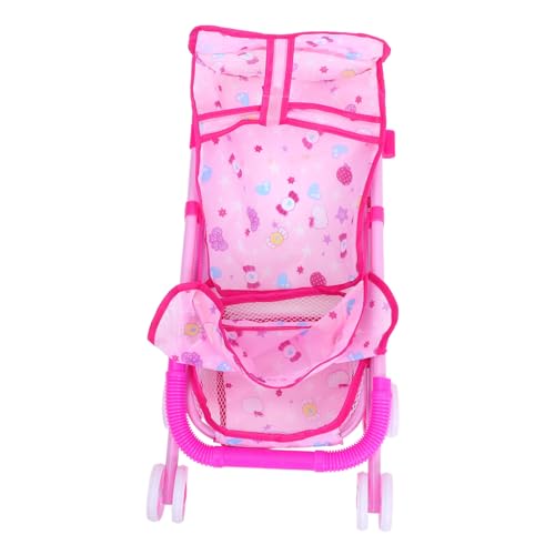 Toddmomy Trolley- Dolly Falten Puppe Vorgeben Kleinkinder Zubehör Korb Kindertrolley Spielzeuge Kinderwagen Rosa Plastik Toddmomy Trolley- Dolly Falten Puppe Vorgeben Kleinkinder Zubehör Korb Kindertrolley Spielzeuge Kinderwagen Rosa Plastik von Toddmomy