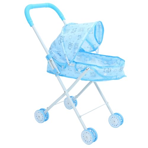 Toddmomy Trolley- Kleinkind-babypuppen-Kinderwagen Puppenwagen Kinderwagen Puppenhaus-Kinderwagen Puppenwagenschmuck Eisenrahmen Sky-Blue Toddmomy Trolley- Kleinkind-babypuppen-Kinderwagen Puppenwagen Kinderwagen Puppenhaus-Kinderwagen Puppenwagenschmuck Eisenrahmen Sky-Blue von Toddmomy