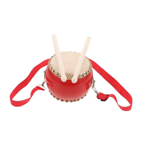 Toddmomy Trommel Set mit Schafspelz Trommel Trommelstöcken und Tragegurt Tragbares Schlaginstrument für Kleinkinder Vielseitige Klangmöglichkeiten Bunte Farben für Musikalische von Toddmomy