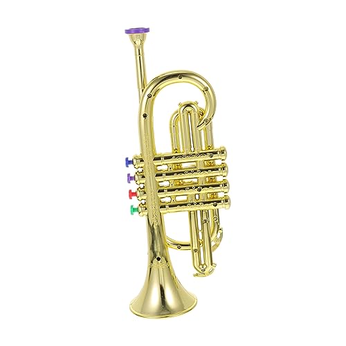 Toddmomy Trompete Buntes Blasinstrument Simulation Lautes Sound Musikinstrument für Bühnenauftritte und Frühes Musikspielzeug Jungen Mädchen von Toddmomy
