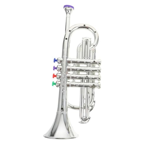Toddmomy Trompete aus Kunststoff Tragbares Musikinstrument für Bunte Tasten zur Fingerübung Pädagogisches Musikspielzeug für Jungen und Mädchen Toddmomy Trompete aus Kunststoff Tragbares Musikinstrument für Bunte Tasten zur Fingerübung Pädagogisches Musikspielzeug für Jungen und Mädchen von Toddmomy