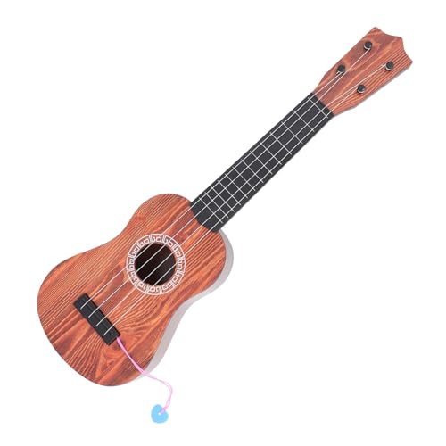 Toddmomy Ukulele Gitarre für Musikinstrument mit Holzmaserung Saiten Ukulele für Vorschulkinder zur Musikalischer Fähigkeiten für Jungen von Toddmomy