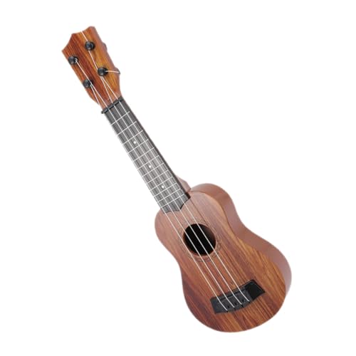 Toddmomy Ukulele Holzoptik Simulationsgitarre für Anfänger Jungen Mädchen Musikspielzeug Lerninstrument für Hawaiianische Partys und Musikalische Früherziehung von Toddmomy