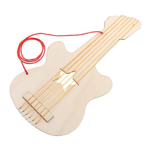 Toddmomy Unfertige Gitarrenausschnitte Aus Holz, Spielzeug Zum Selbermachen, Leere Hölzerne E-gitarrenscheiben Für Die Verzierung Von Musikinstrumenten, Holzgitarrenspielzeug von Toddmomy