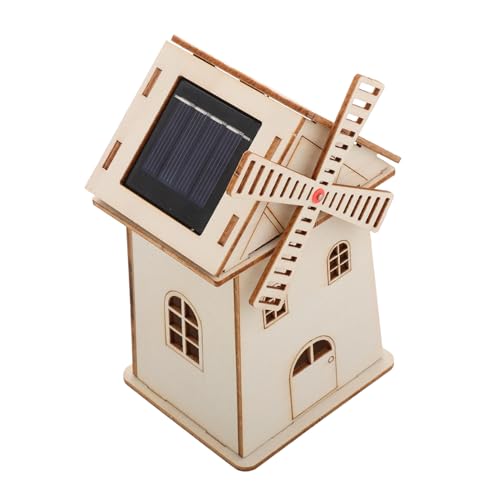 Toddmomy Unvollendetes Solar Holz Windmühlenmodell zum Bemalen Kreatives Lernspielzeug für Solarbetrieben Handgefertigt Dekoratives Windrad für Schreibtisch und Regal Toddmomy Unvollendetes Solar Holz Windmühlenmodell zum Bemalen Kreatives Lernspielzeug für Solarbetrieben Handgefertigt Dekoratives Windrad für Schreibtisch und Regal von Toddmomy