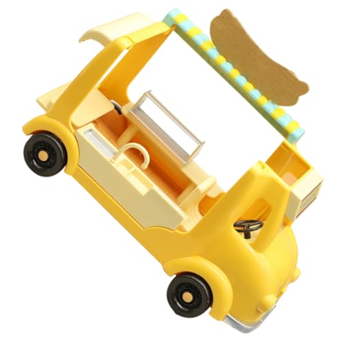 Toddmomy Verschleißfestes Puppenhausspielzeug Interessantes Mahlzeitenautomodell interaktives Spielzeug kinderspielzeug Autos Puppenhauszubehör tragbares Minimodell Miniatur Speisewagen von Toddmomy