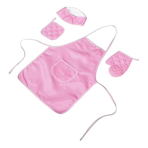 Toddmomy Verstellbares Kinderkochset mit Rosa Karomuster Weiche Sichere Mädchen-schürze und Kochmütze für Backen Kochen Rollenspiel und Kreatives Küche Toddmomy Verstellbares Kinderkochset mit Rosa Karomuster Weiche Sichere Mädchen-schürze und Kochmütze für Backen Kochen Rollenspiel und Kreatives Küche von Toddmomy