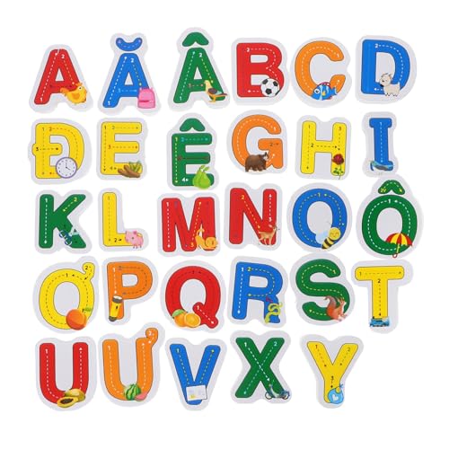 Toddmomy Interaktives Alphabet-Puzzle Aus Holz Puzzles Für Jungen Und Mädchen Die Vietnamesisch Lernen Kleinkind-vorschulspielzeug Alphabet-Matching-Spiel von Toddmomy