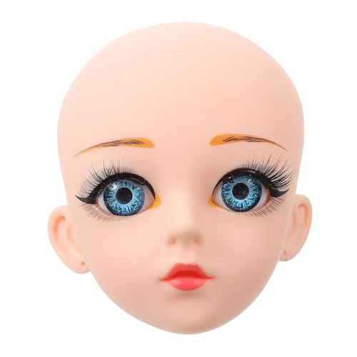 Toddmomy Vinyl Puppenkopf für DIY Puppenherstellung Kleines Modell mit Realistischer Gesichtstextur Geeignet für Anfänger und Erfahrene Bastler Detailreicher Puppenkopf für Kreative von Toddmomy