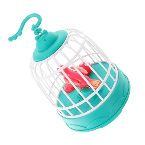 Toddmomy Vogelkäfig- mit Sprachsteuerung vogelspielzeug Geburtstagsgeschenk Lernspielzeug für lebende Haustiere Sprechendes Papageienspielzeug Plastik Green von Toddmomy