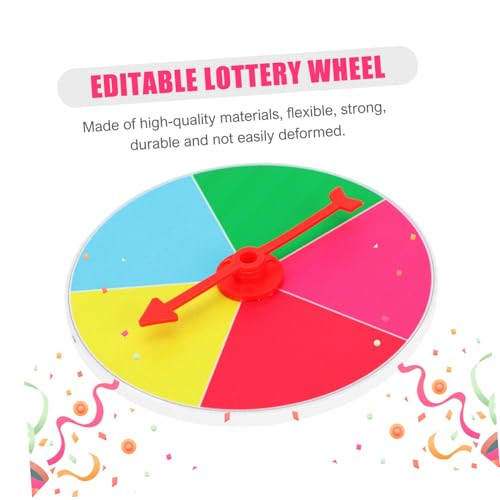 Toddmomy Wand drehscheibe Reusable Turn Plate Partyspiel Zubehör für Indoor Spiele und Unterrichtsaktivitäten Robustes Lotterierad für Ziehspiele und Gewinnspiele von Toddmomy