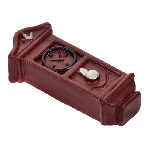 Toddmomy Wanduhr Mikrolandschaft Mini-hausdekoration Miniatur-wanduhrmodell Hausbodenuhr Miniaturmodell Miniatur-puppenuhr Puppenhausdekor Kleine Uhr Miniaturen Winzige Möbel Brown Harz von Toddmomy