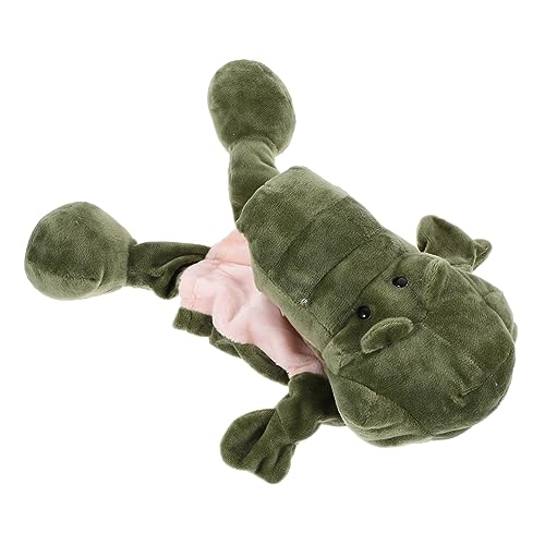 Toddmomy Weiche Krokodil Handpuppe aus Plüsch Beweglicher Mund Interaktives Tierkopf für Kreatives Rollenspiel und Pädagogisches Geschichtenerzählen von Toddmomy