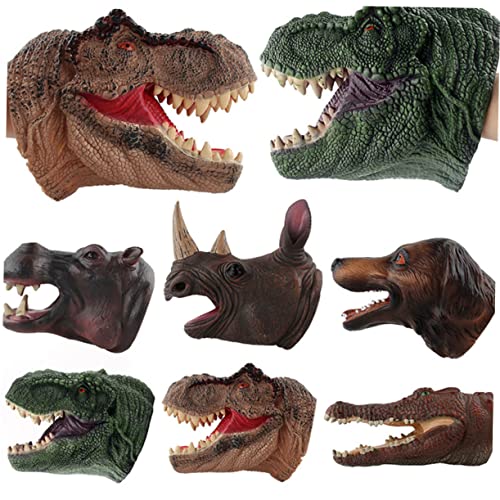 Toddmomy Weiche Kunststoff Handpuppe im Dachshund Design Realistische Tierkopf für Lustiges Prank Accessoire Fantasie und Kommunikation Geeignet für Interaktives Rollenspiel von Toddmomy