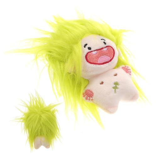 Toddmomy Weiche Lustige Baumwollpuppe Grün Kompakte Plüschfigur als Dekoratives Kuscheltier für Erwachsene Kreatives Stressabbau Geschenk von Toddmomy